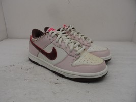 Nike Dunk Low GS (2007) Athletic Sneakers &#39;Light-Coral-Cherry&#39; Size 4Y - $85.49