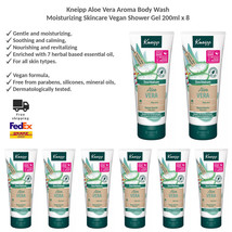 Kneipp Aloe Vera Aroma Body Wash Moisturizing Skincare Vegan Shower Gel 8x200ml - £80.36 GBP