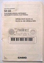 Casio SK-60 Sampling Keyboard Original Owner&#39;s User&#39;s Operating Manual B... - $273.61 MXN