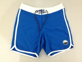 Hollister Women&#39;s Blue White 100% Polyester Front Tie Board Shorts Size XS - $150.53 MXN