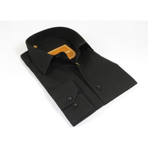 Men 100% Cotton Sport Shirt CIERO MONTERO Turkey Dress/Casual #18047-015 Black image 2