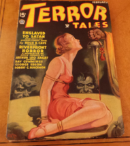 Terror Tales February 1935 Bound GG w Ghouls Zirn cover art Enslaved to Satan VG - £599.51 GBP
