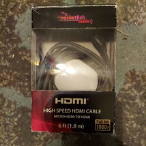 Rocketfish 6Ft High Speed HDMI Cable (Micro HDMI to HDMI) RF-BD38 - $6.66