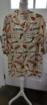 Chase Authentics Nascar Men Button Up Shirt Size XL Short Sleeve - £19.65 GBP