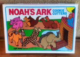 Vtg Noah&#39;s Ark Cookie Cutters Fox Run Craftsmen 1985 Set of 6 Complete Box Set - £12.17 GBP