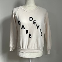 Wildfox Dare Devil Cropped Sweatshirt Small - $29.02