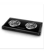 BLACK+DECKER Double Burner Portable Buffet Range, Black, DB1002B - $86.58 CAD