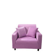 Anyhouz 1 Seater Sofa Cover Plain Light Purple Style and Protection For Living R - £29.67 GBP