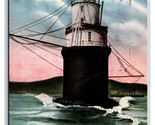 Mile Rock Light House San Francisco Bay California CA 1915 DB Postcard W1 - $6.79