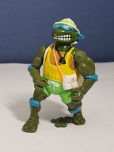 Vintage 1992 TMNT Teenage Mutant Ninja Turtles Lifeguard Leo Action Figure - £8.11 GBP