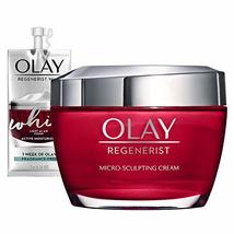 Olay Regenerist Micro-Sculpting Cream, Face Moisturizer, 1.7 oz + Whip Face Mois - £42.35 GBP