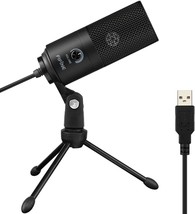USB Microphone,FIFINE Metal Condenser Recording Microphone for Laptop MAC or - £36.26 GBP