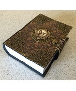 Halloween Gothic Grimoire Spooky Themed Faux Book Box w Side Clasp - $8.75