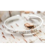 You are unstoppable bracelet, positive mantra, inspirational gift, femin... - £20.56 GBP