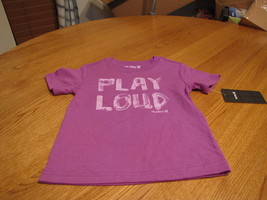 Hurley youth boy's medium kids t shirt surf skate Play loud neon purple SPOT**** - $7.71