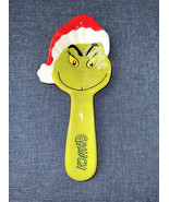 Green Ceramic The Grinch In Red Santa Hat 9” Christmas Spoon Rest New - £17.57 GBP