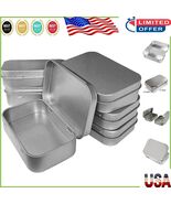 6-Piece Portable Metal Hinged Tin Box Set for Small Item Storage – 3.7x2.3 - $26.56 CAD