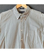 Faconnable Striped Cotton Button Shirt Long Sleeve Yellow Blue-Men&#39;s Siz... - €24,51 EUR