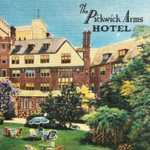 vintage postcard Pickwick Arms Hotel Greenwich CT Colourpicture Pub no K... - $7.99