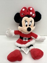 Pre-Owned Minnie Mouse Disney Christmas Mrs. Claus Outfit Plush 10&quot; Holiday - $14.80