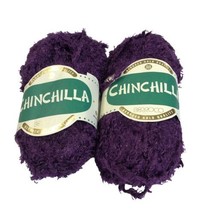 2 Berroco Chinchilla Yarn Rayon Soft Texture Purple 5422 New Crochet - $18.82