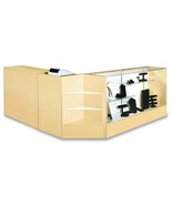 Combo Checkout 48&quot; Showcase 48&quot; Wrap Counter Register Stand Corner MAPLE... - $1,913.85 CAD