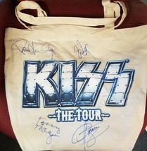 KISS - 2012 VIP ONLY CANVAS TOTE BAG HAND SIGNED AFTER THE SHOW BY GENE,... - £172.00 GBP
