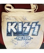KISS - 2012 VIP ONLY CANVAS TOTE BAG HAND SIGNED AFTER THE SHOW BY GENE,... - $220.00
