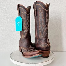 NEW Lane LEXINGTON  Womens Cowboy Boots 7.5 Brown Leather Western Snip T... - $237.60