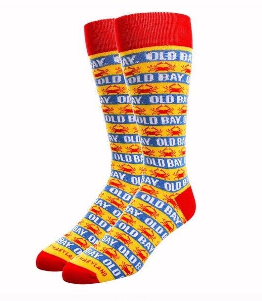 Old Bay Stripes Dress Socks  NEW Fast Free Ship