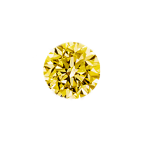 Natural Diamond 2mm Round VVS Clarity Primrose Yellow Color Brilliant Cut Fancy  - £39.45 GBP