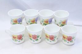 Corelle Summer Blush Pansy Cups  Lot of 8 - $16.65