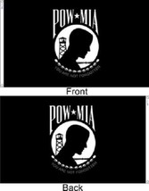 3X5 Pow Mia Prisoner Of War Flag 2 Sided Double Sided Banner Usa Seller - £21.17 GBP
