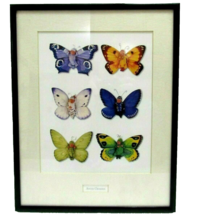 Vintage 1999 Anne Geddes 8X10 Print Butterfly Babies Framed 11X14 Butter... - $31.49