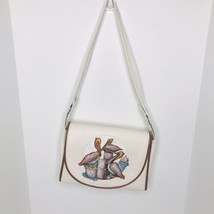 Vintage The Original Florida Keys Handbag Purse Beach Pelicans Logo Prin... - $24.65
