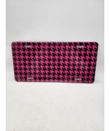 Pink Chevron Car Tag Decorative - $10.99