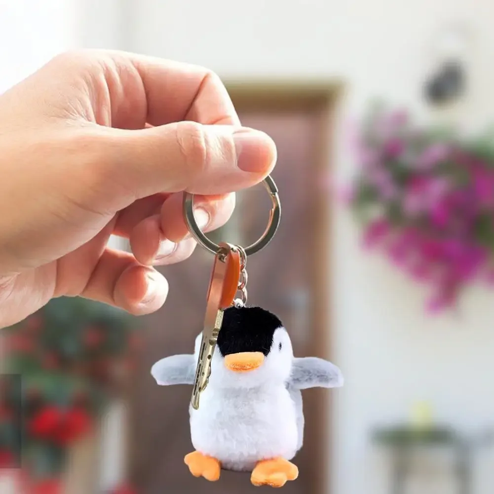 Mini  Creative Stuffed Penguin Plush Keyring Pendant Portable Plush Keyring - £8.32 GBP