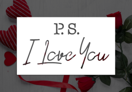 P.S. I Love You | Valentine&#39;s Day Reusable Stencil (Many Sizes) - £7.64 GBP+