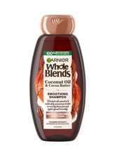 Garnier Whole Blends Coconut Oil &amp; Cocoa Butter Smoothing Shampoo, 12.5 Fl. Oz. - £5.52 GBP