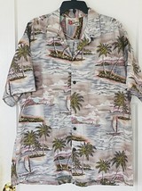 Hawaiian Style Shirt - Island Scene Print - Sz XL or 2XL - Hilo Hattie - £19.73 GBP