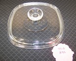 PYREX CLEAR 44-A A9C SQUARE LID CORNING WARE - $13.49