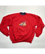 Vintage MCcc Sportswear Red A Dog Is A Person Sweatshirt Women&#39;s Size Large - £16.86 GBP