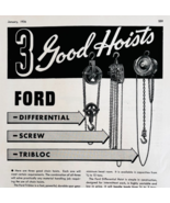 1936 Ford Chain Block Company Advertisement Industrial Crane Hoists F15B - €25,86 EUR