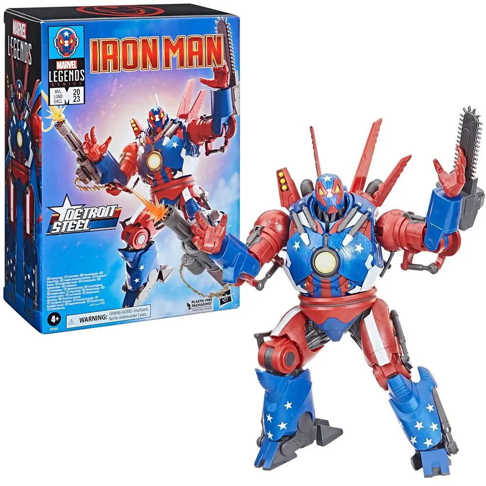 Bro marvel legends series detroit steel iron man 9 2 inch action figures toy model gift thumb200