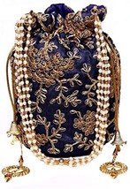 Asravik- Beautiful Ethnic Potli Bag with Beadwork for Women, Girls, Weddings, Re - £25.83 GBP