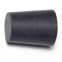 5/8&quot; x 13/16&quot; x 1&quot; #2 Black Rubber Stoppers (6 pcs.) - £7.91 GBP