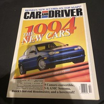 Car And Driver Magazine-OCTOBER 1993 The New Cars - £11.97 GBP
