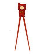 Red Porky Pig Reusable Training Chopsticks Set With Silicone Helper BPA ... - $12.33 CAD