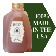 3 lbs. of 100% Raw, Unfiltered &amp; Unheated Georgia Honey, New 2024 Crop - $29.99