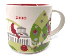 2016 Starbucks OHIO You Are Here Collection Ceramic Coffee Mug 14 Oz YAH  - £21.35 GBP